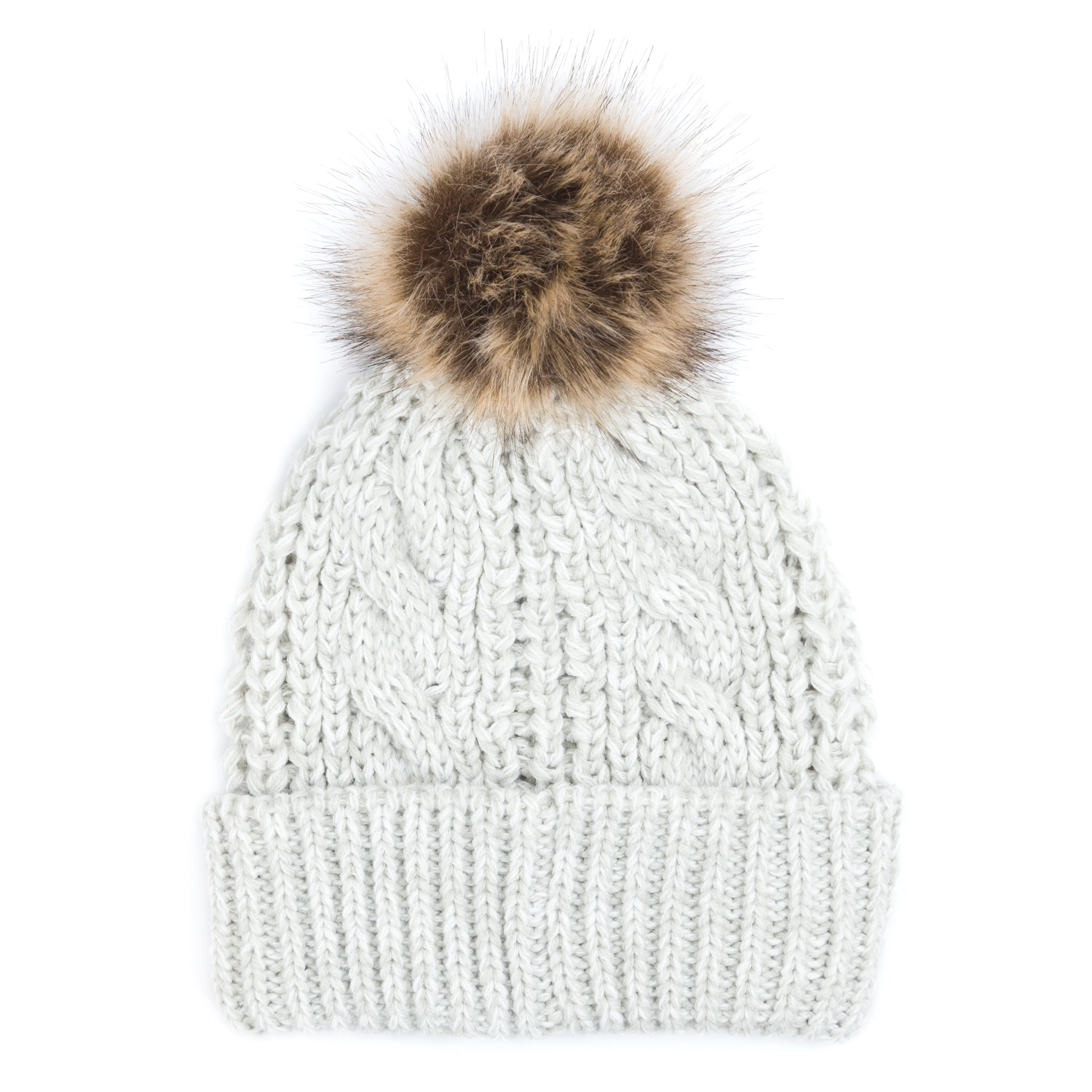 San Francisco 49ers '47 Women's Meeko Cuffed Knit Hat With Pom - Cream