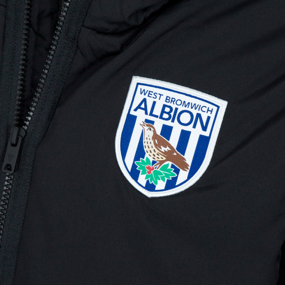WBA 25/26 Macron Bench Coat Black