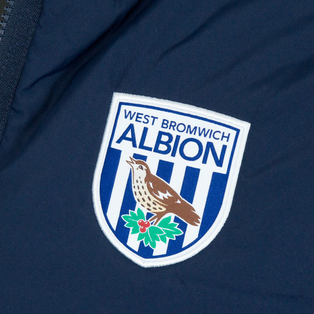 WBA 25/26 Macron Bench Coat Navy