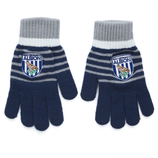 WBA Youth Stripe Knitted Gloves