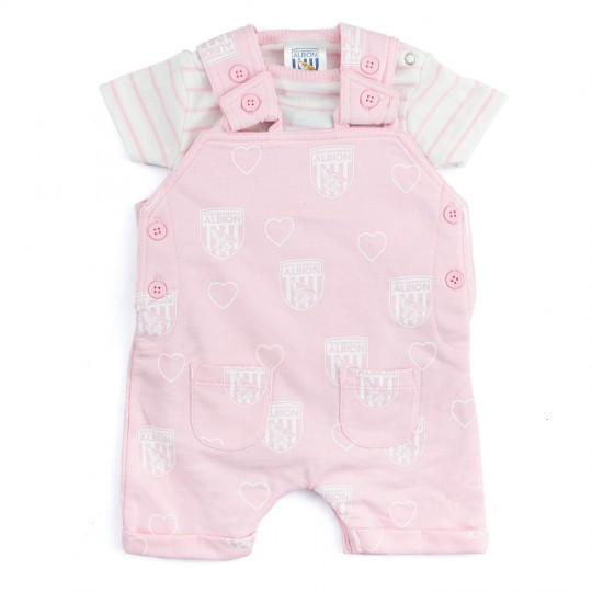 Remy Bodysuit/Dungaree Set Pink