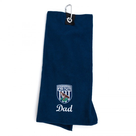 WBA Personalised Golf Towel- Navy