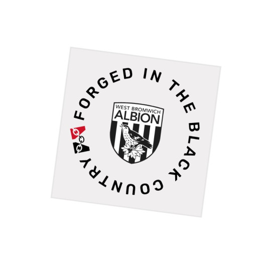 WBA Forged in Black Country Car Sticker