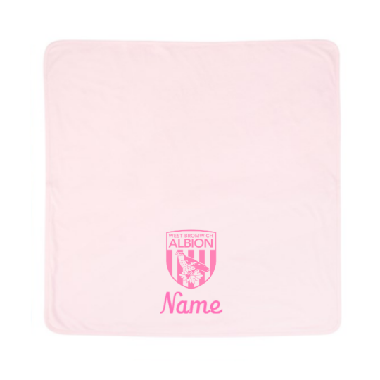 WBA Personalised Baby Blanket- Pink