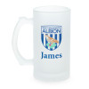 WBA Personalised Dual Crest Frosted Stein
