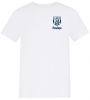 WBA Personalised Junior T Shirt - Crest - White