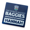 WBA Personalised Biggest Fan Coaster - Glass