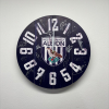 WBA Signed Chunky Wooden Wall Clock 