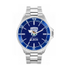 Stainless Steel Blue Bezel Watch
