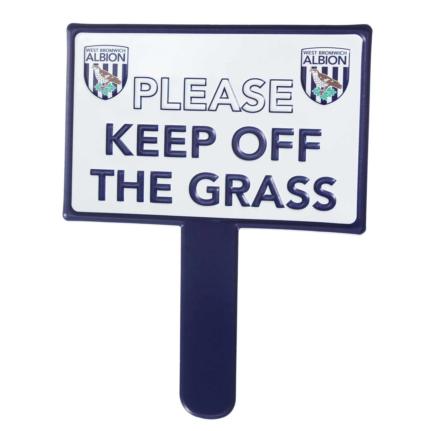WBA Embossed Keep Off The Grass Sign