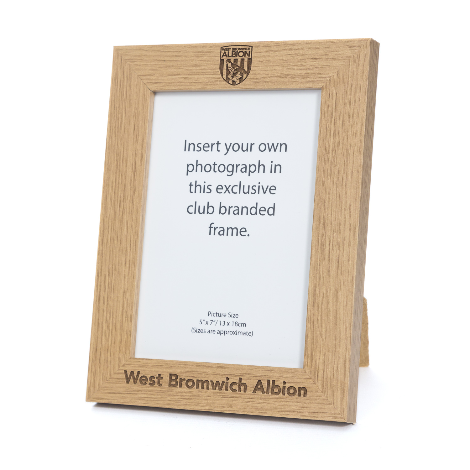 WBA Etched Wooden Photo Frame Portrait