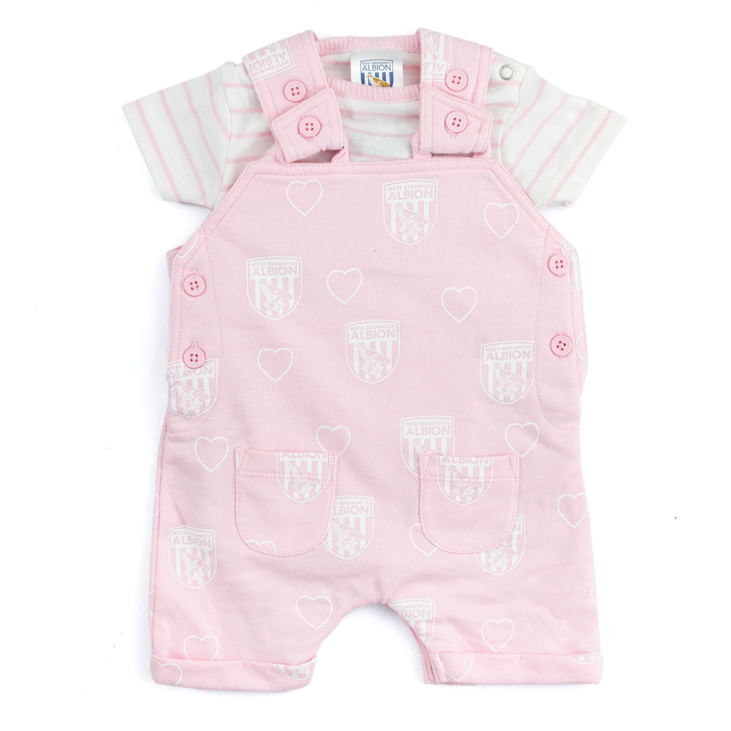 Remy Bodysuit/Dungaree Set Pink