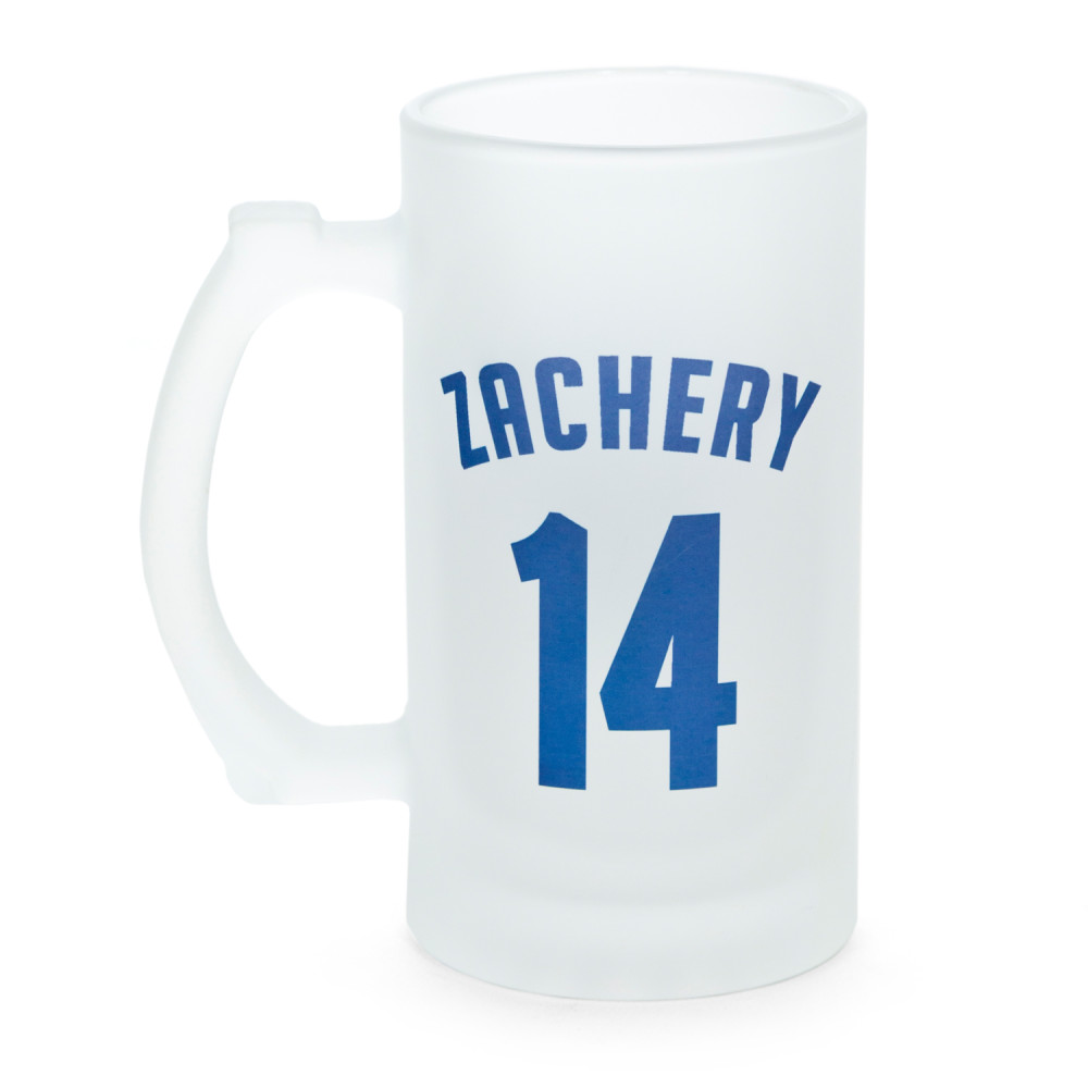 WBA Personalised Name & Number Frosted Stein