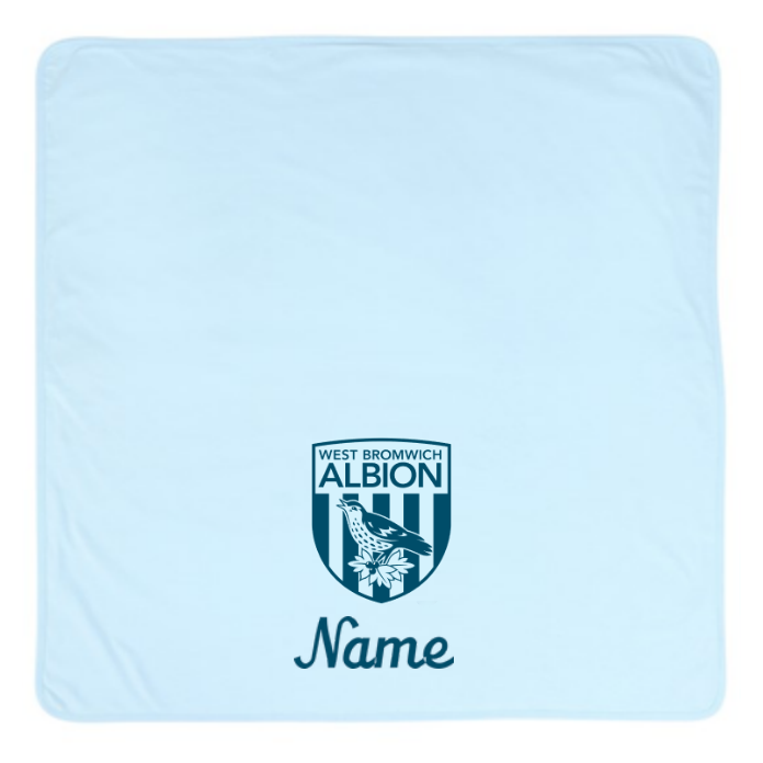 WBA Personalised Baby Blanket- Blue
