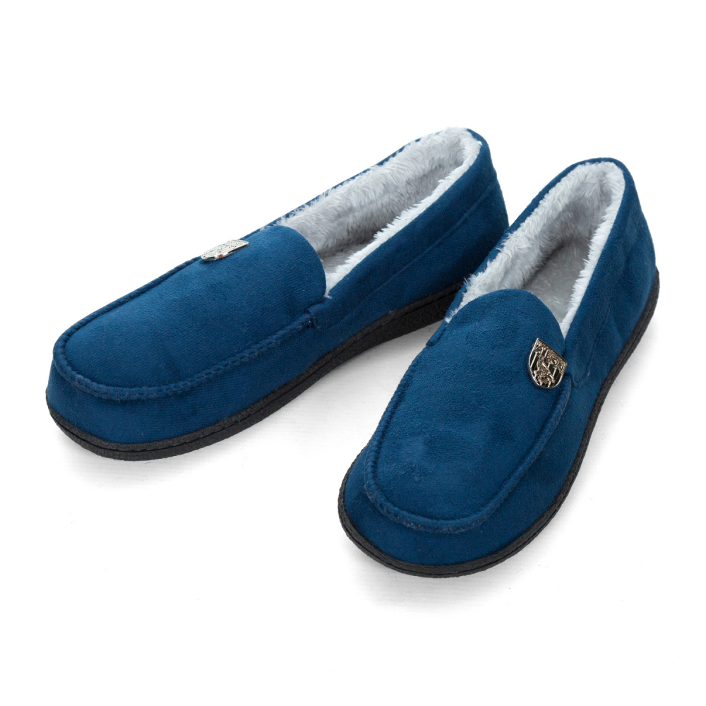 WBA Men's Moccasins Navy Slippers