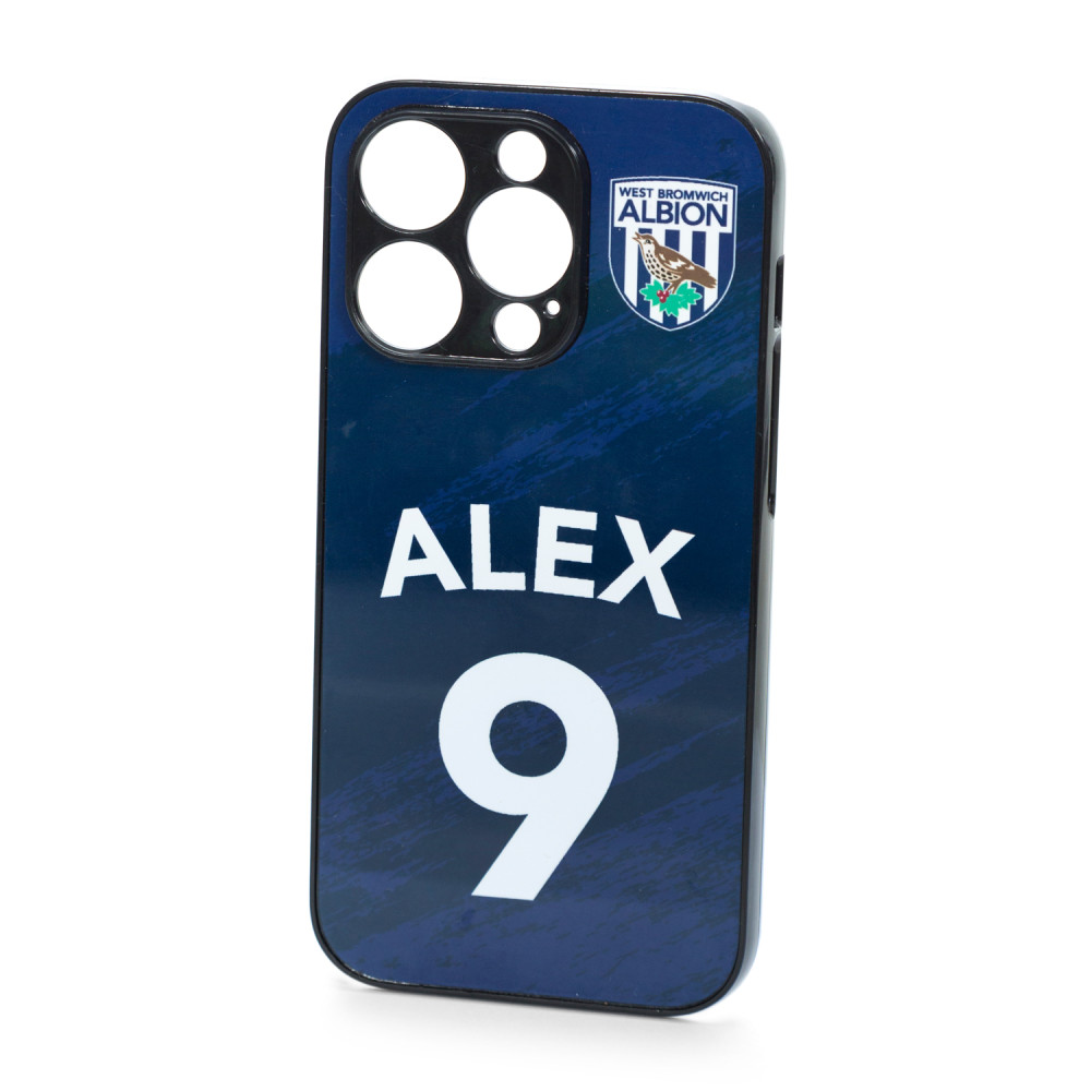 WBA  iPhone 15 Personalised Navy Phone Case