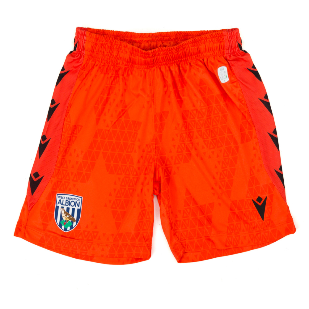 WBA 25/26 Junior Home Goalkeeper Shorts Orange 