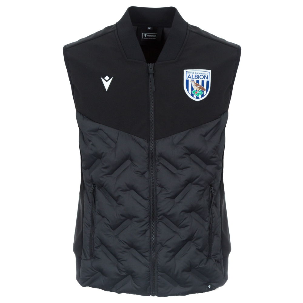 WBA 25/26 Macron Padded Gilet Black