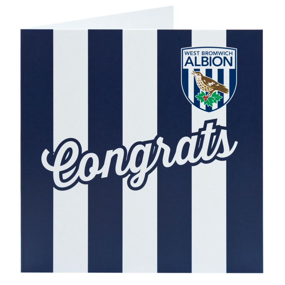 WBA Shirt Congrats Card