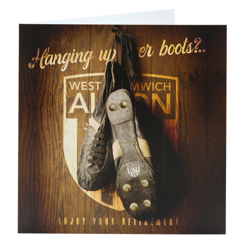 WBA Hanging up yer Boots Card