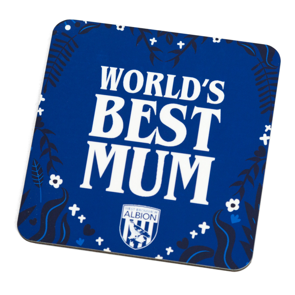 WBA Worlds best Mum Coaster - MDF