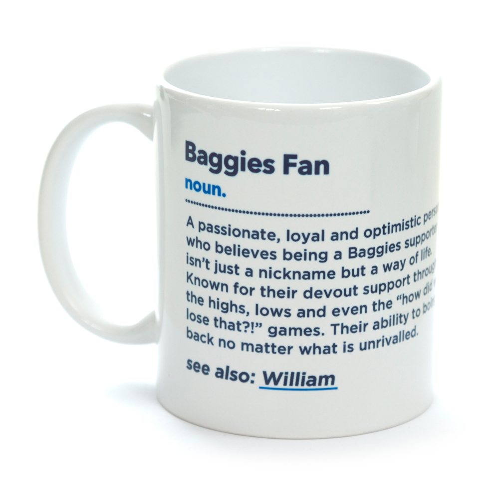 WBA Personalised Baggies Fan Noun Mug 