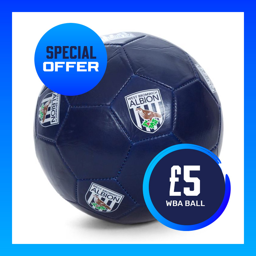 WBA Pop Up Crest Navy Football Size 3 